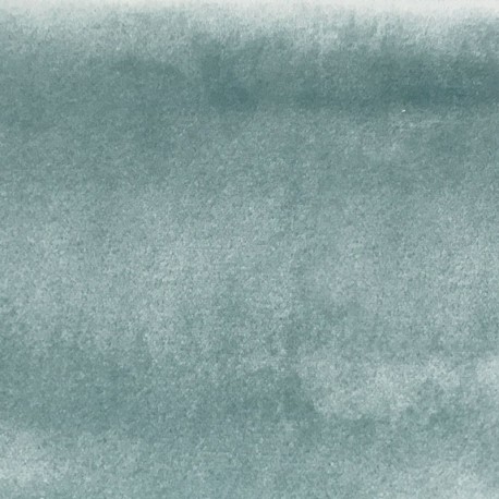 Tissu velours Brunei - vert d'eau x 10cm