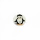 Bouton polyester pingouin 12 mm