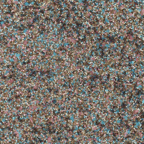 Tissu Glitter Fiesta - multi space x 10cm