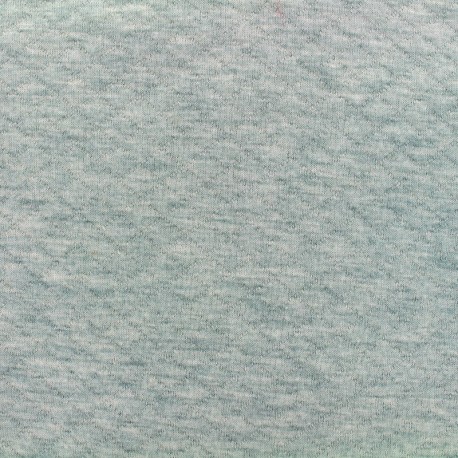 Tissu jersey matelassé losanges 10/20 - aqua clair chiné x 10cm