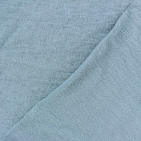 Tissu viscose - bleu fumé x10cm