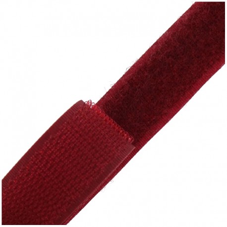 Ruban Auto-agrippant 20 mm - bourgogne x 1m