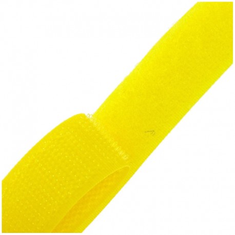 Ruban Auto-agrippant 20 mm - jaune x 1m