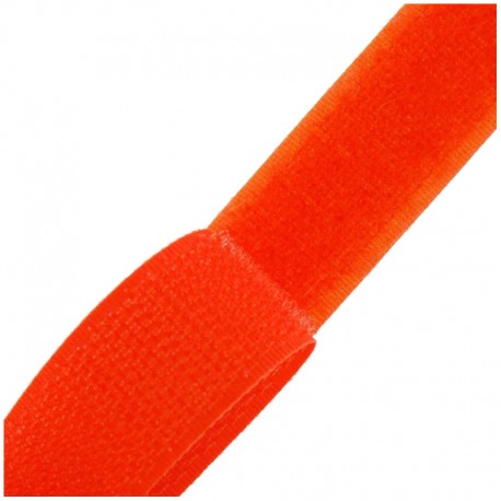 Ruban Auto-agrippant 20 mm - orange x 1m