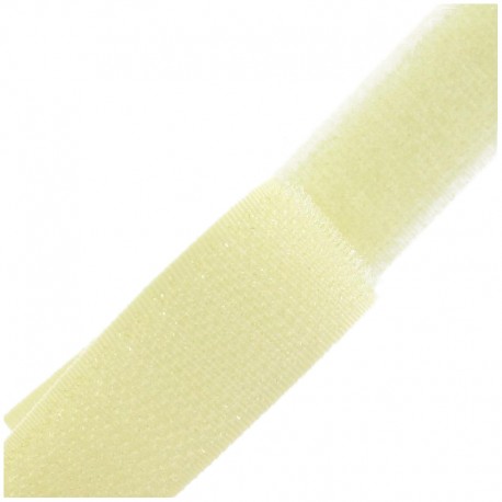 Ruban Auto-agrippant 20 mm - écru x 1m