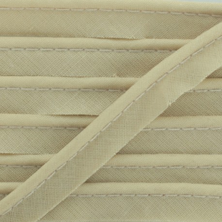 Passepoil tout textile beige
