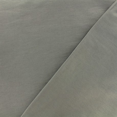 Tissu viscose sergé - gris x 10 cm