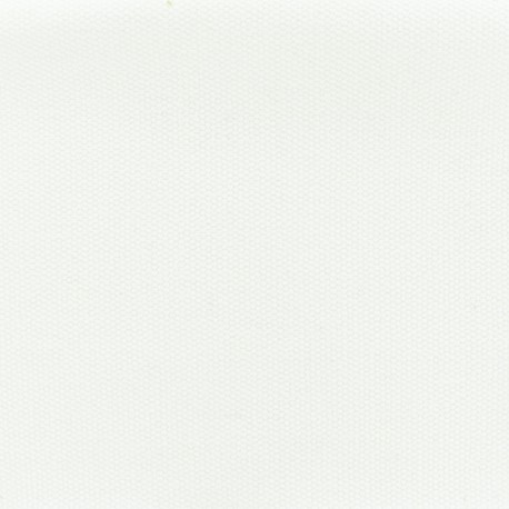 Tissu coton natté réversible - blanc cassé x 10cm