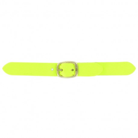 Patte Kilt cuir fluo jaune avec boucle