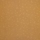 Tissu double gaze de coton pois doré - camel x 10cm