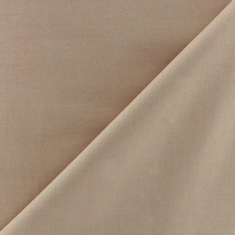 Tissu Popeline beige