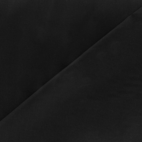 Tissu Voile de coton noir
