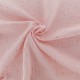 Tissu double gaze de coton pois doré - blush x 10cm