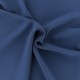 Tissu mousseline crêpe - bleu marine x 50cm