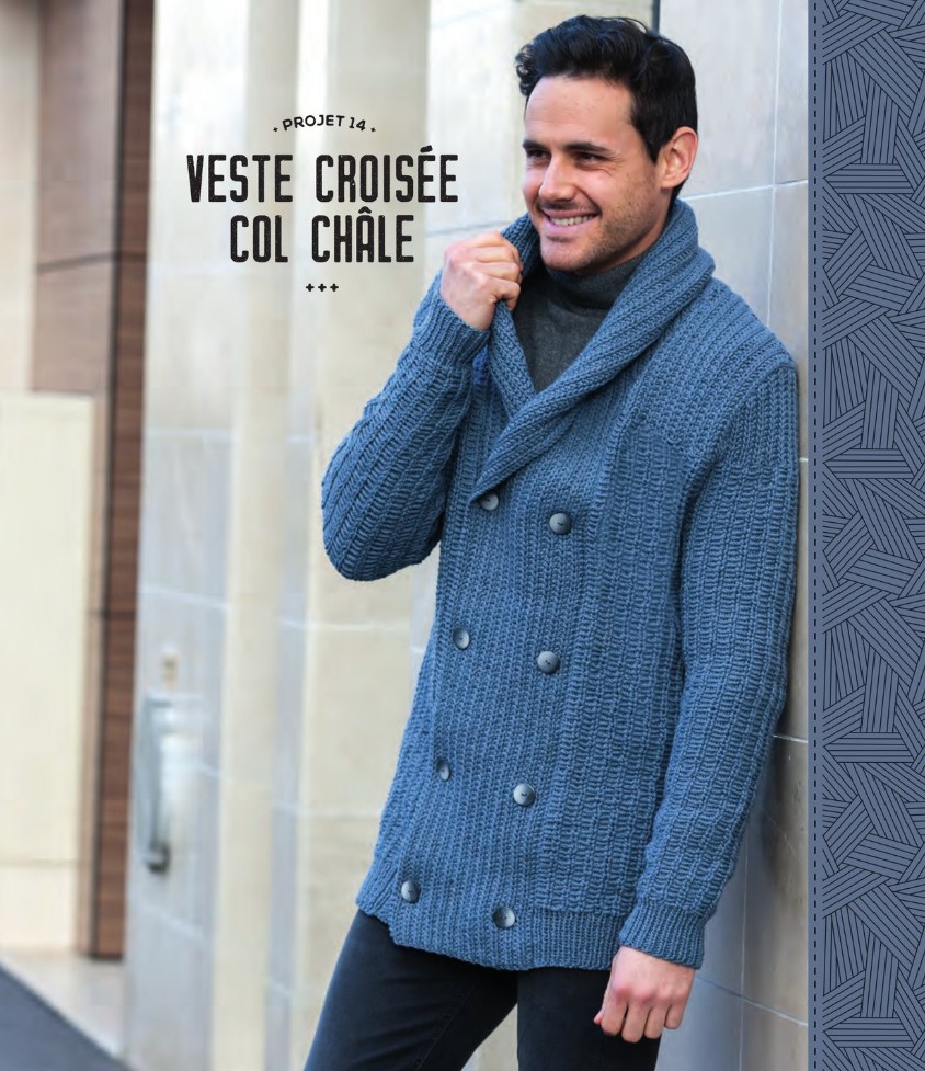 Col Châle Modele Pull Homme Gratuit Livre 