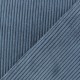 Tissu velours à grosses côtes Lisboa - bleu océan x10cm