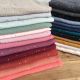 Tissu double gaze de coton pois doré - paon x 10cm