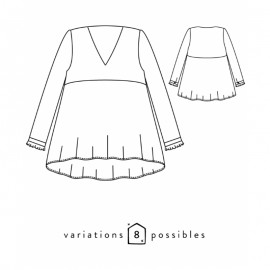 Patron Blouse/Robe Scämmit - Zephir