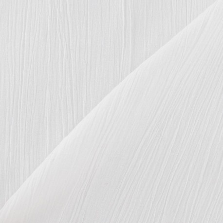 Tissu crépon blanc x 10cm