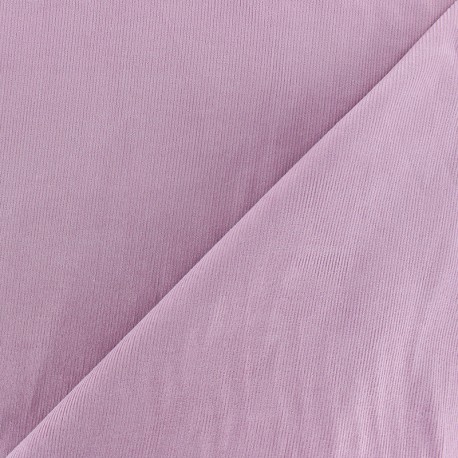 Tissu velours milleraies 200gr/ml - vieux rose x10cm