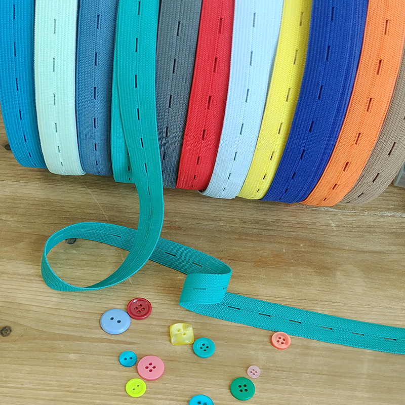 Elastique Boutonnière 20 mm Vert Anis