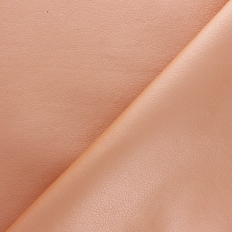 Tissu Simili cuir souple Louxor - orange nacré x 10cm