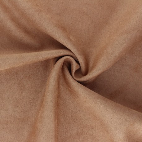 Tissu Suédine élasthanne Lorena - Camel x 10cm