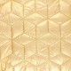 Tissu matelassé nylon doudoune Cubix - doré x 10cm