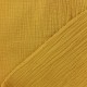 Tissu triple gaze de coton uni - miel x 10cm