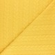 Tissu jersey Torsade - Jaune pastel x 10cm