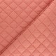 Tissu double gaze matelassé Réversible - marsala x 10cm