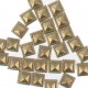 Strass thermocollants bronze carré decoré 7mm