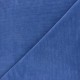 Tissu jersey velours côtelé - bleu x 10cm