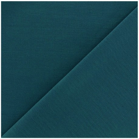 Tissu Jersey Milano lourd uni - pétrôle x 10cm