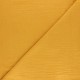 Tissu double gaze de coton rayure lurex - Jaune moutarde x 10cm