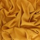 Tissu double gaze de coton rayure lurex - Jaune moutarde x 10cm