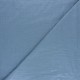 Tissu double gaze de coton rayure lurex - Bleuet x 10cm