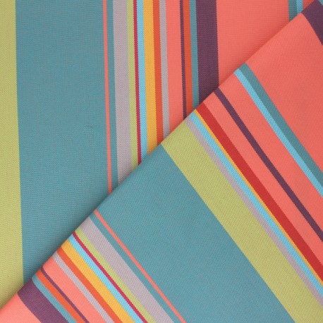 Tissu toile Plein Air Dralon® Calvi (320cm) - Corail x 10cm