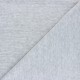 Tissu jersey velours côtelé - gris chiné x 10cm
