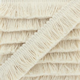 Galon à Franges Cala Vadella 30 mm - crème x 1m