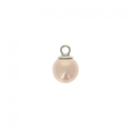 Bouton perle boule Douceur 10 mm - rose