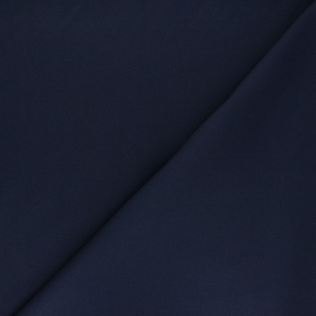 Tissu gabardine bambou uni - bleu marine x 10 cm