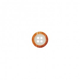 Bouton polyester Lida - écru