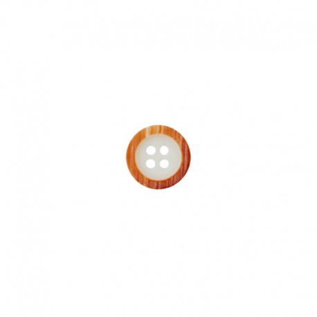 Bouton polyester Lida - écru