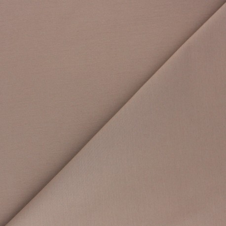 Tissu Gabardine élasthanne mat - taupe x 10cm