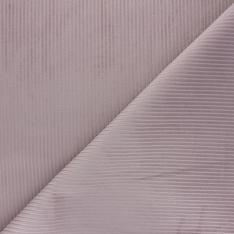 Tissu velours côtelé Thevenon - vieux rose x 10cm