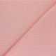Tissu triple gaze de coton uni Sorbet - rose x 10cm