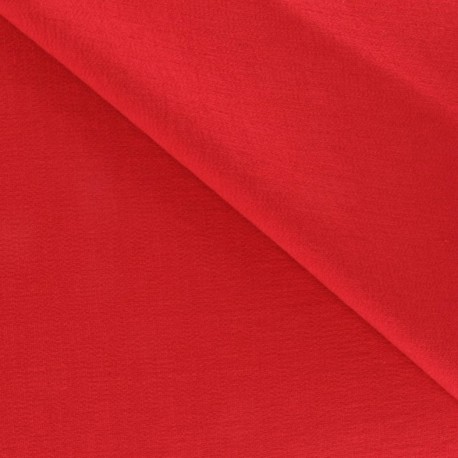Tissu Viscose rouge x10cm
