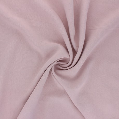 Tissu Viscose uni Simplicité - rose clair x 10cm