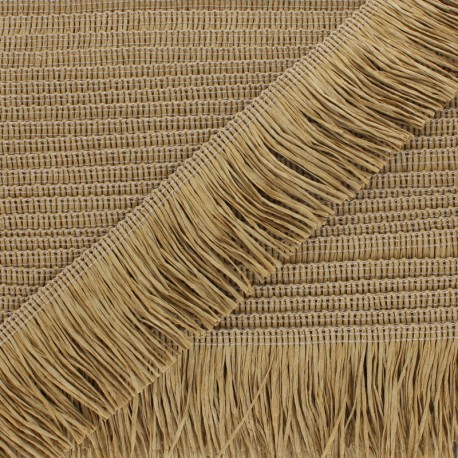 Galon à Franges Raphia - naturel x 1m